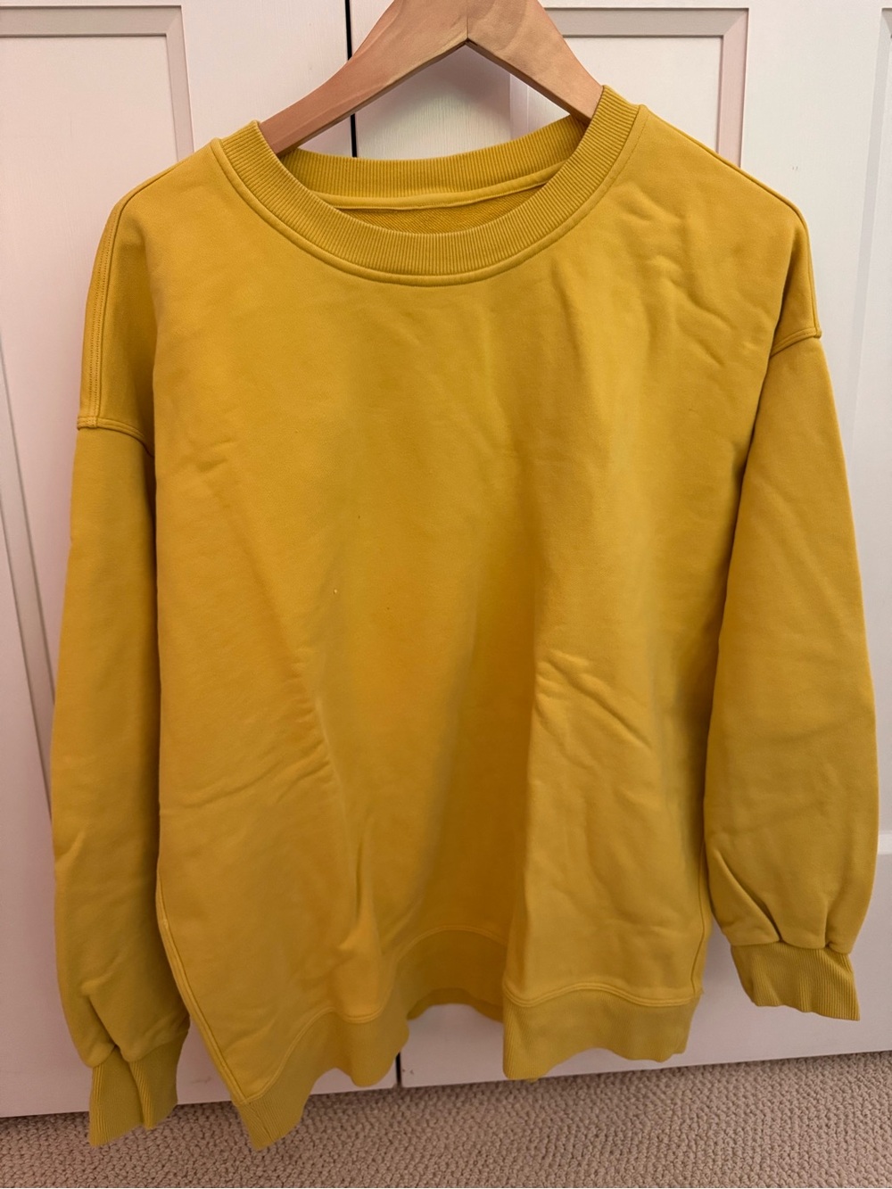 lululemon athletica Yellow Crewneck Sweatshirt